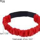PATIKIL 3 Legged Race Bands, 4 Pack Elastic Tie for Outdoor Birthday Party Field Day Carnival Relay Game, Red