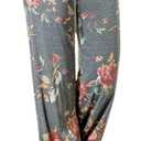 Gracyoga Women's Comfy Pajama Pants Wide Leg Lounge Palazzo Yoga Pants Stretch Casual Floral Print Fold Waist Pants (L)