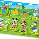 Melissa & Doug Disney Mickey Mouse Wooden Chunky Puzzle – 8-Piece Disney Character Puzzle for Toddlers and Kids Ages 2+