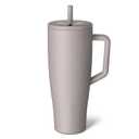 BrMate Era 40 oz Tumbler with Handle and Straw | 100% Leakproof Insulated Water Bottle Tumbler with Lid and Flexible SoftSip Straw | Made of Stainless Steel | Cup Holder Friendly | 40oz (Mocha)