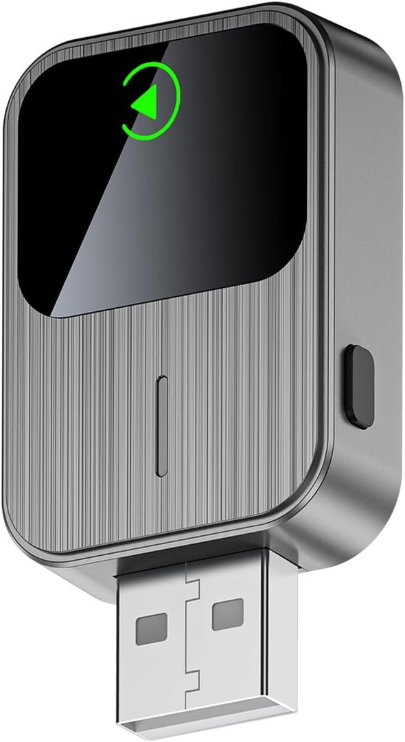 Wireless CarPlay Adapter for iPhone - Wired to Wireless CarPlay,Plug & Play,Fast & Stable Connection,Mini USB & Reset Button,Compatible with Cars 2016+ (iOS Only) (brown)