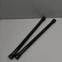 2 Pack Black Shower Curtain Rod 16 To 26 Inch Tension Shower Rod For Bathroom 7/8" Adjustable Spring Curtain Rod No Drilling Spring Rod Black Tension Curtain Rods for Windows Doorway Closet