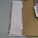 Wireless Keyboard and Mouse Combo, Compact Quiet Wireless Keyboard and Mouse Set 2.4G Ultra-Thin Sleek Design for Windows, Computer, Desktop, PC, Notebook, Laptop (Pink)