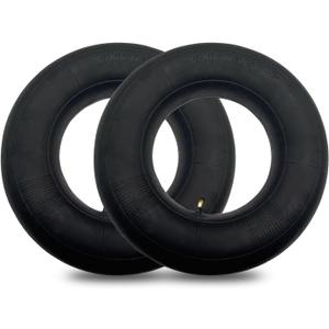 4.10/3.50-6 13 x 4.00-6'' Heavy Duty tire Inner Tubes for Wheelbarrows Snow Blowers Wagons, Carts Hand Trucks Lawn Mowers Tractors with TR87 Angled Valve 2/Pack