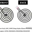 AMI PARTS SP22YA Electric Range Burner Element Unit Set Replacement Fit for G-E Hot-point Ro-per Ken-more Range Stoves (1 x WB30X253 8" & 3 x WB30X254 6")