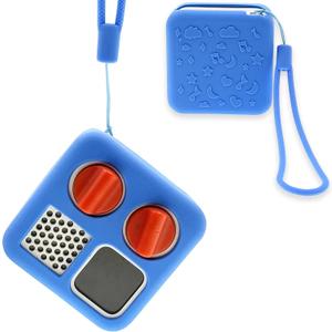 Silicone Shell Cover for Yoto Mini Player, Silicone Protective Sleeve Case Compatible with Mini Bluetooth Speaker (Case Only, Machine not Included) (Blue)