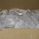 Ciaell 30 Pack Plastic Ribbed Wine Glasses - 14 OZ Thicker Origami Stemless Disposable Wine Champagne Whiskey Unbreakable Cocktail Glass, Reusable Wine Cups for Party Wedding Bar