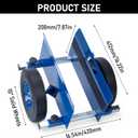 AIWFL Panel Dolly Heavy Duty Door Cart 1100LBS Capacity Adjustable Drywall Mover with 10" Solid Wheels Panel Cart for Drywall Sheet Material Handling All Terrain Slab Dolly