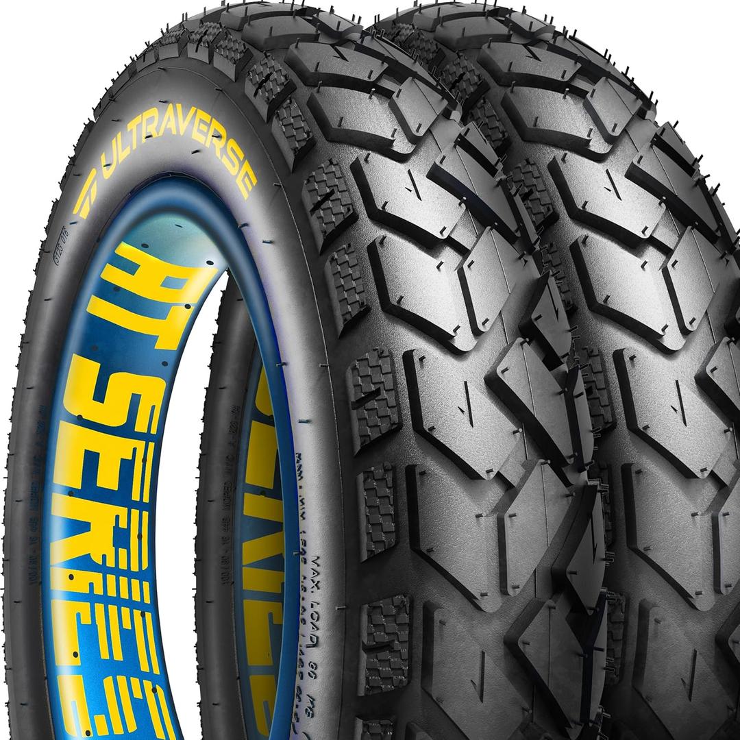 ULTRAVERSE 20x4 E-Bike Fat Tire - Robust, High-Performance 20inch Fat Tyre for MTB and Ebikes, Durable All-Terrain Directional Tread, Superior Density for Street & Trail Adventures- 2 Unit