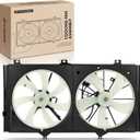 A-Premium Engine Radiator Cooling Fan Assembly Compatible with Select Toyota & Lexus Models - Camry 2007-2011, Avalon 2005-2012, Venza 2009-2016, ES350 2007-2012, 3.5L - # 16711AD020, 16711AD010