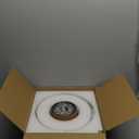 Semi Flush Mount Ceiling Light Fixture, Vintage Matte Black 3-Light Fixture with Etched Crystal Glass Shade for Kitchen,Hallway, Entryway, Bedroom (No E12 Bulbs Included) (12in)