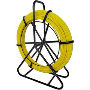Fish Tape Fiberglass 6MM 328FT Fish Tape Puller Fiberglass Wire Cable Running with Cage [6mm*100m]