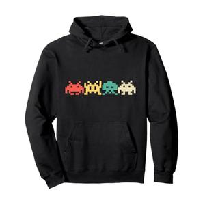 80s Video Game Vintage Retro Arcade Pullover Hoodie L