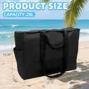 Large Beach Bag for Women Beach Tote Bag with Waterproof Zipper Waterproof Sandproof Pool Tote Foldable Travel Tote