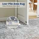 5x7 Area Rugs, Modern Abstract Rug with Anti Slip Backing, Stain Resistant Washable Rugs for Living Room, Non-Shedding Machine Washable Area Rug, Yellow/Grey, 5'x7'