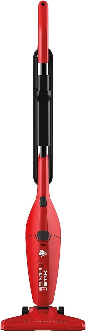 Dirt Devil SD20000RED Simpli-Stik Lightweight Corded Bagless Stick Vacuum, Red