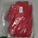 V FOR CITY Maternity Sweater Dress for Baby Shower Party Wrap V Neck Puff Sleeve Tie Waist Pleated Midi Dresses (Small, Red)