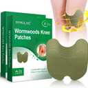 52 Count Knee Patches, Warming Herbal Patches for 8H Long Lasting Reducing of Joint Uncomfortable, Wormwood Extract Sticker for Knee, Back, Neck, Shoulder