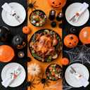 Halloween Napkin Rings Set of 8, Spooky Napkin Ring Holders Pumpkin Witch Hat Ghost Alloy Napkin Ring Buckle for Halloween Party Kitchen Dinner Table Decorations