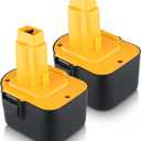 2Pack 4.8Ah 12V Replacement for Dewalt 12V Battery Ni-Mh DC9071 DW9071 DW9072 DE9037 DE9071 DE9072 DE9074 DE9075 Compatible with DeWalt 12Volt Tools