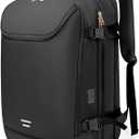 Travel Backpack for Women, 50L Extra Large Capacity Backpack with USB Charging Port, Expandable 17.3 inch Laptop Backpack Mochila Flight Approved, Casual Daypack for Weekender,Black