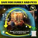 Mosquito Repellent Pouches - Outdoor, Indoor, Travel Size | 30-Day Protection, Non-Toxic & Plant-Based | Safe for Kids, Pets | Patio, Camping, Yard Defense (12, Yellow)