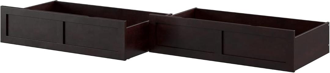 AFI, Set of 2 Extra Long Drawers Queen/King/Twin XL, Espresso