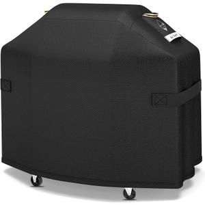 Ultimate Durable 60 Inch Grill Cover for Outdoor Grill,Heavy Duty Waterproof Rip-Proof BBQ Cover,Fade Resistant Gas Grill Cover with Straps,3-4 Burner Barbecue Cover for Weber Char-Broil Nexgrill,etc