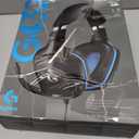 Logitech G432 Wired Gaming Headset, 7.1 Surround Sound, DTS Headphone:X 2.0, Flip-to-Mute Mic, PC (Leatherette) Black/Blue