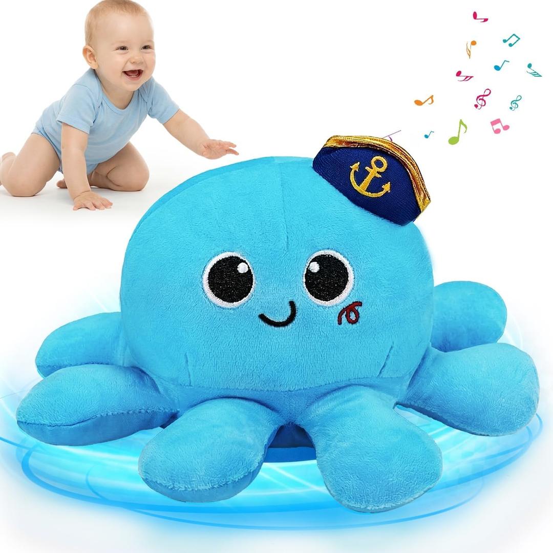 Baby Toys 6-12 Months Musical Plush Octopus Crawling Walking Toys Light up Voice Control Dancing Infant Toy 0-6 7 8 9 10 12-18 Month 1 2 Year Old Boys Girls Tummy Time Easter Basket Birthday Gifts