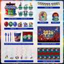 2026 Soccer Birthday Party Decorations Set,154PCS Soccer Theme Party Supplies for Kids Adults, Includes Banner, Balloons, Plates, Cups, Napkins, Tablecloth & Hanging Swirls (Serve 10)