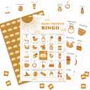 4 x Baby Shower Bingo Game, Boho Sunshine Bingo Cards Set, Sunshine Gender Reveal Party Bingo Supplies for Adults, Family Friends Activities Favors Decorations for 24 Player, 03