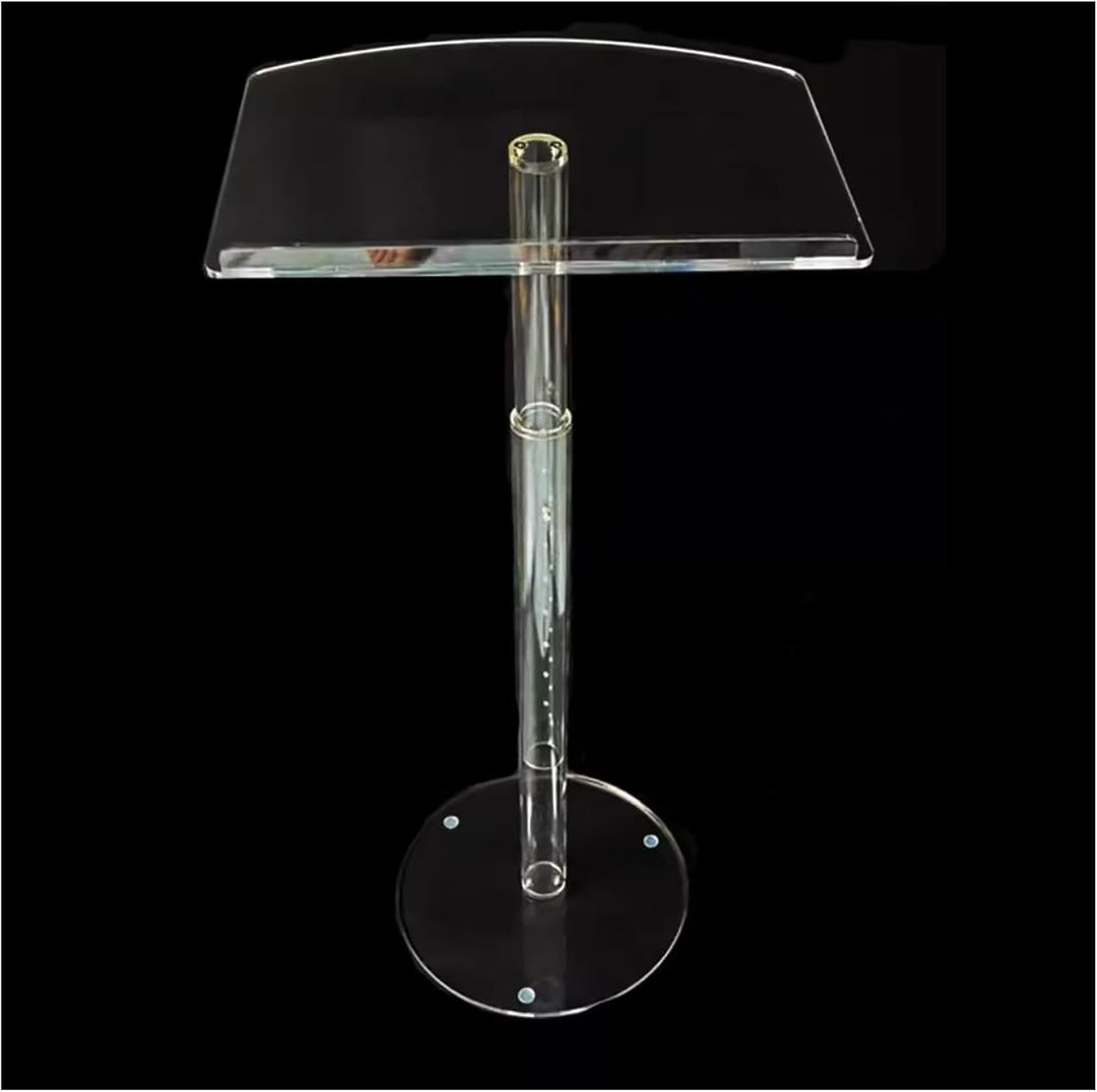Pulpit Clear Podium Stand Church Pulpit Podium Acrylic Podium Lectern Pulpits for Churches, Lecterns & Podiums for Classroom, Weddings, Concert, Professional Presentation Podiums