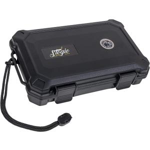 Travel Humidor- Fits up to 11 Cigars- Waterproof Crushproof Cigar Case for Men