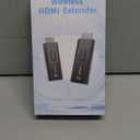 2026 Upgraded Wireless HDMI Transmitter and Receiver 328FT/100M, 4k Decode 1080P Output, Plug & Play Portable 2.4g/5g, Wireless Hdmi Extender Kit to Monitor from Laptop/PC/Projector/TV Box (Black)