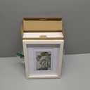 Egofine 8x10 Picture Frames Set of 4, Made of Solid Wood Covered by Plexiglass 4x6 and 5x7 with Mat or 8x10 without Mat, for Table Top Display and Wall Mounting Photo Frame Beige