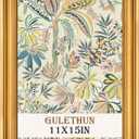 GULETHUN 11x15 Frame, Transitional Modern Design Picture Frames, Rustic Poster Frame for Home Decor, Gold Vintage Photo Frame, Horizontal or Vertical Display, Choose Size & Color, 11x15in