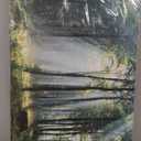 Nature Wall Art Green Forest Canvas Pictures Scenery Wall Art with Sunshine Photo Modern Tree Landscape Art Prints Decor Beautiful Mountain Artwork for Living Room Bedroom Kitchen Home Office Decorations 24x36inch