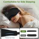 Sleep Mask with Headphones Bluetooth 5.4, LC-dolida Wireless Music Eye Mask for Sleeping Headphones with Soft Bamboo Cotton Cooling Breathable,Ultra-Thin Stereo Speaker for Side Sleepers-Ink