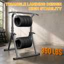 YYJO Foldable Pull Up Bar Free Standing Multi-function Power Tower Dip Bar with Assistance Bands Home Gym Strength Training Equipment