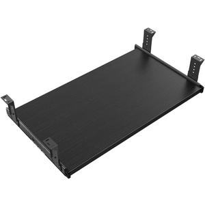 FRMSAET Furniture Accessories Office Product Suits Hardware 20/24/30 inches Keyboard Drawer Tray Wood Holder Under Desk Adjustable Height Platform. (24 inches, Black) (Medium)