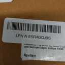 Brass and Glass Display Box with Scalloped Edges, Antique Finish