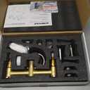 WINKEAR Roman Bathroom Sink Faucet Deck Mount or Wall Mount Installation Pop-up Drain Assembly with Overflow Deck Plate and Water Supply Lines Included (3 Hole Wall Mount, Brush Nickel)