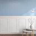 Colingmill 3 Set Accent Wall Molding Kit Peel and Stick Wainscoting Panels Board and Batten Wall Panel Kit White Pre Cut Chair Rail Moulding for Walls Picture Frame
