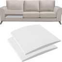 Couch Cushion Support for Sagging Seat - 20" x 20" High-Density Curved Foam Sofa Cushion Support Board, Couch Supporter for Under The Cushions, White Set of 2
