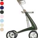 byACRE Carbon Ultralight Rollator Walker - 10.6 lbs Adult Walkers with 4 Wheels and Seat - Lightweight Seated Walkers with Wheels - Foldable Rolling Walker with Seat - Walker for Adults