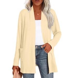 Anymiss Womens Long Sleeve Sweaters Cardigan Plus Size Jackets M-5XL (Large)