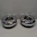 2PCS Replacement for 2005-2018 F-350 F350 Dually Front 4X4 Open Chrome Wheel Center Hub Cap Replaces 5C3Z1130TA