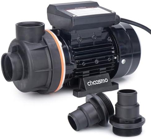 CHOOSMO Powerful Pool Pump 1/3HP 2640GPH Replacement for Sand Filter Systems Compatible with Above Ground Swimming Pools Circulating water, Black