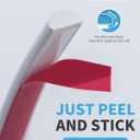 Art3d 25 Ft Peel and Stick Trim for Backsplash Tile Edge, Self-Adhesive Liner for Corner Decor in White